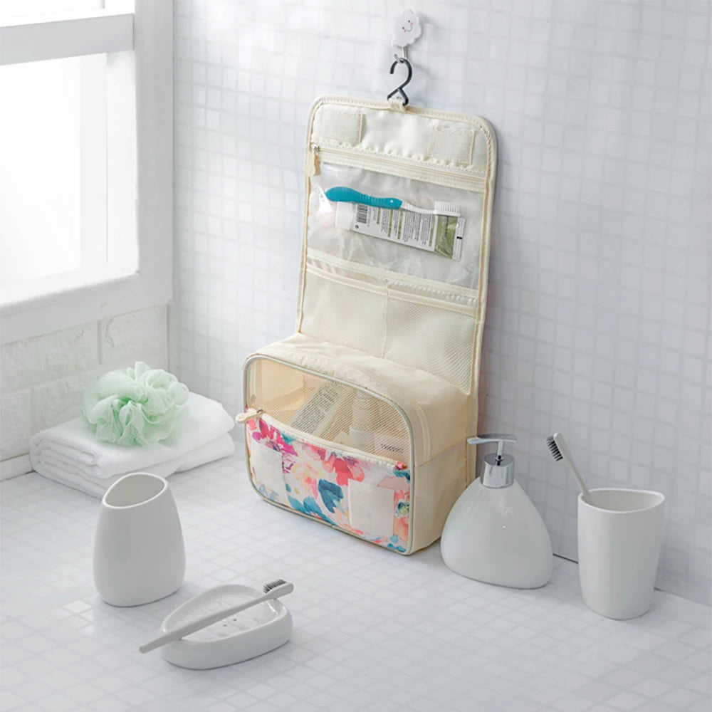 ACEPERCH Girl Hanging Cosmetic Toiletry Bag Women Travel Organizer Beautician Necessaire Functional Makeup Wash Pouch Accessorie