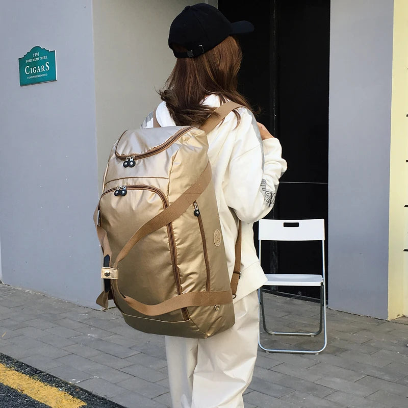 ACEPERCH Girl Large Capacity Travel Bags Women Luggage Bag Nylon Portable Folding Big Original Handbag Tote Female Bags 2020 Sac