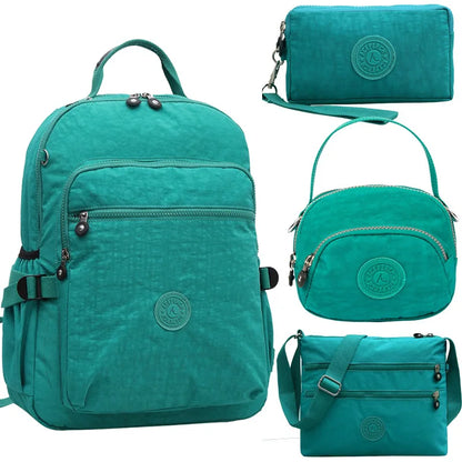 ACEPERCH Girl Mochila Escolar School Waterproof Nylon Monkey Backpack Mochila Female Travel Bag trekking Large Capacity Rucksack