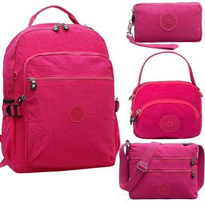 ACEPERCH Girl Mochila Escolar School Waterproof Nylon Monkey Backpack Mochila Female Travel Bag trekking Large Capacity Rucksack