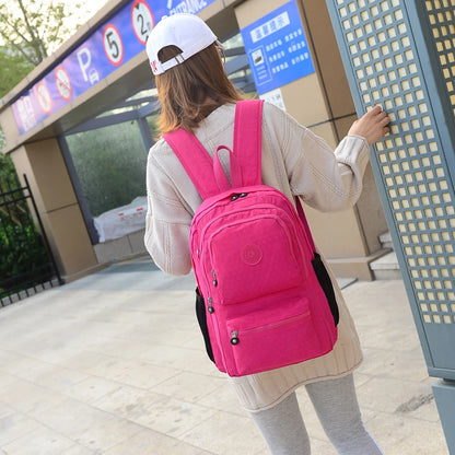 ACEPERCH Girl Original School Backpack For Teenage Girl Waterproof Bolsos Mochila Feminina Mujer Women Solid Laptop Travel Bag