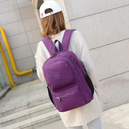 ACEPERCH Girl Original School Backpack For Teenage Girl Waterproof Bolsos Mochila Feminina Mujer Women Solid Laptop Travel Bag