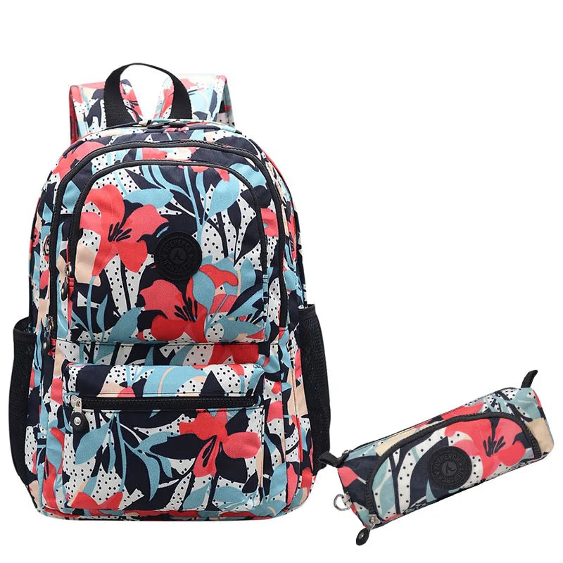 ACEPERCH Girl Original School Backpack For Teenage Girl Waterproof Bolsos Mochila Feminina Mujer Women Solid Laptop Travel Bag
