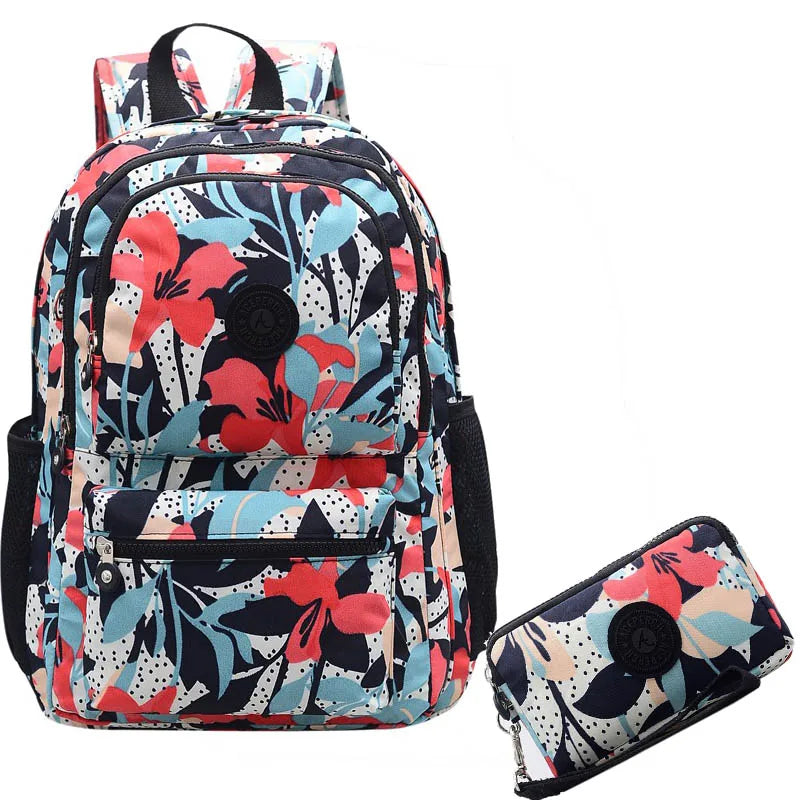 ACEPERCH Girl Original School Backpack For Teenage Girl Waterproof Bolsos Mochila Feminina Mujer Women Solid Laptop Travel Bag