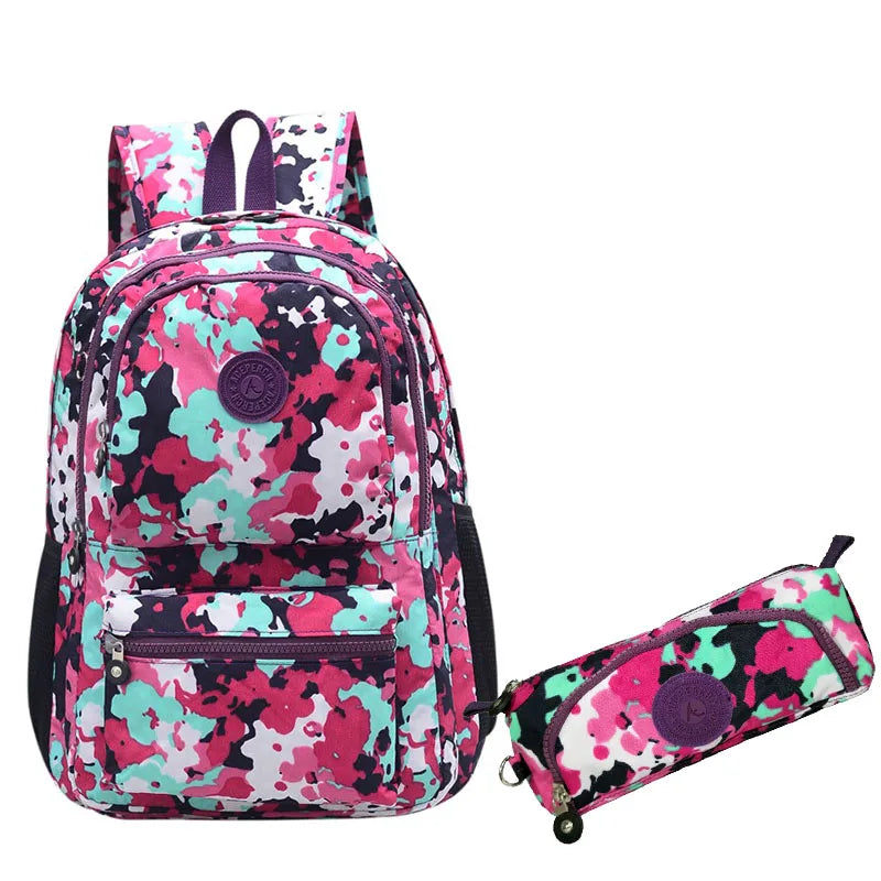 ACEPERCH Girl Original School Backpack For Teenage Girl Waterproof Bolsos Mochila Feminina Mujer Women Solid Laptop Travel Bag