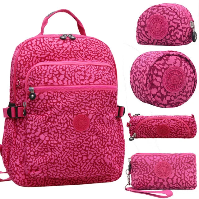 ACEPERCH Girl School Original Backpack For Teenage Girl Waterproof Mochila Feminina Mujer Women Solid Laptop Travel Bagpack Bag