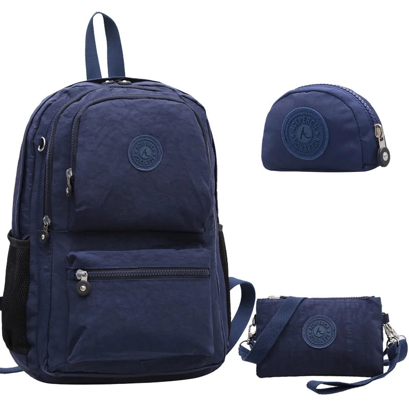 ACEPERCH Girl Style Backpack Waterproof Nylon Backpack Original Lady Women's Backpacks Female Casual Travel Bag Mochila Feminin