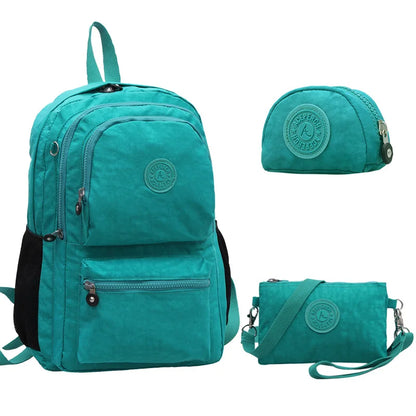 ACEPERCH Girl Style Backpack Waterproof Nylon Backpack Original Lady Women's Backpacks Female Casual Travel Bag Mochila Feminin