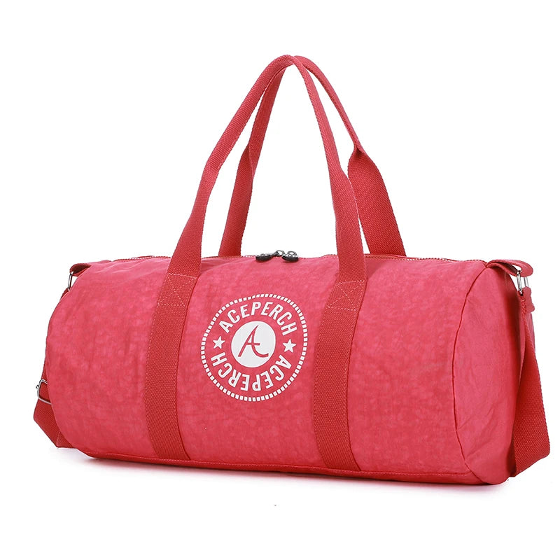 ACEPERCH Girls Casual Travel Bag Female Fitness Training Duffle Bag for Trip Large Capacity Waterproof Gym Sport Bag