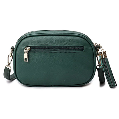 ACEPERCH Woman Bag PU Leather Crossbody Bags For Women Fashion Messenger Bags Female Tassel Shoulder Handbag For Girl Sac Femme