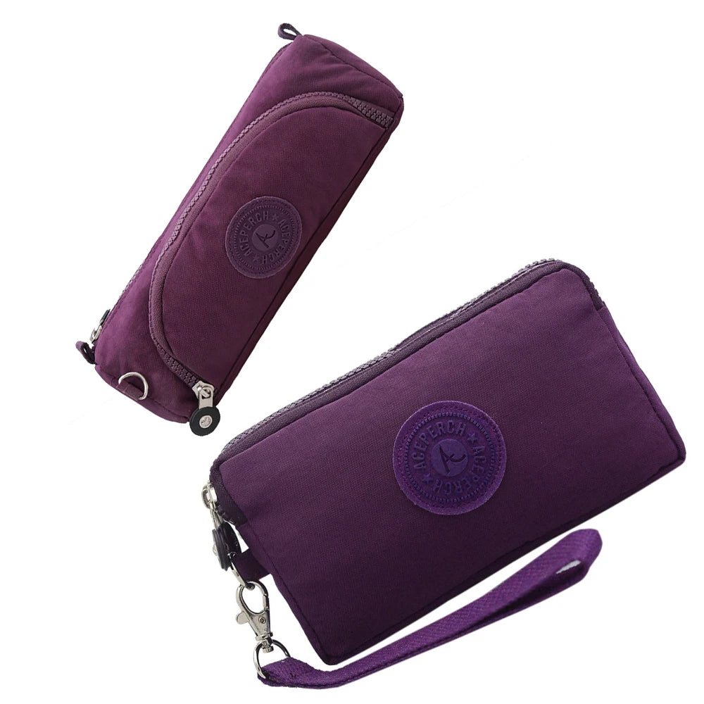 ACEPERCH Women 2021 Girl Original Estojo Case Original Mujer Purse Wallet Girls Nylon Monkey Pencil Bags Bolsas Carteira Femini