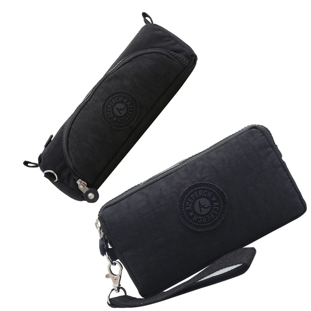 ACEPERCH Women 2021 Girl Original Estojo Case Original Mujer Purse Wallet Girls Nylon Monkey Pencil Bags Bolsas Carteira Femini