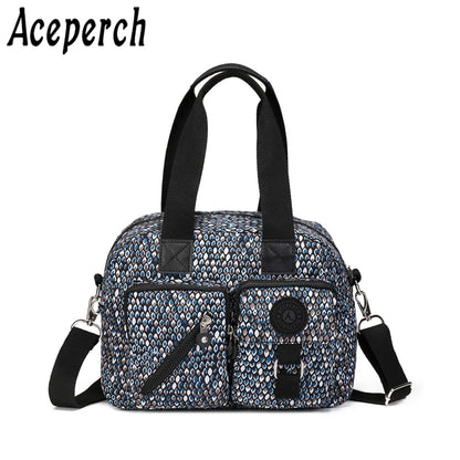 ACEPERCH Women Bags Handbags Women Top-handle Famous Brands Nylon Shoulder Female Beach Bag Sac A Main Bolsas Feminina Clutch