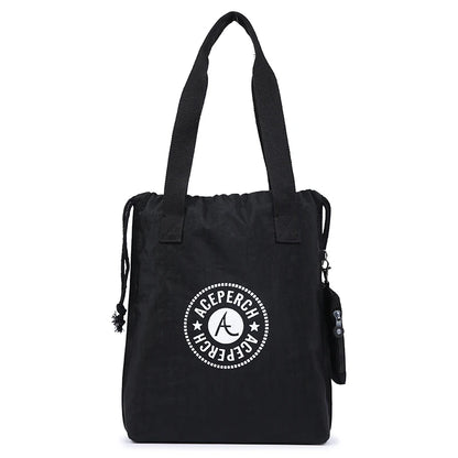 ACEPERCH Women Casual Nylon Shopping Bag Handbag Women Large Shoulder Bag Tote Luxury Brand Mummy Reusable Grocery Shopper Bags