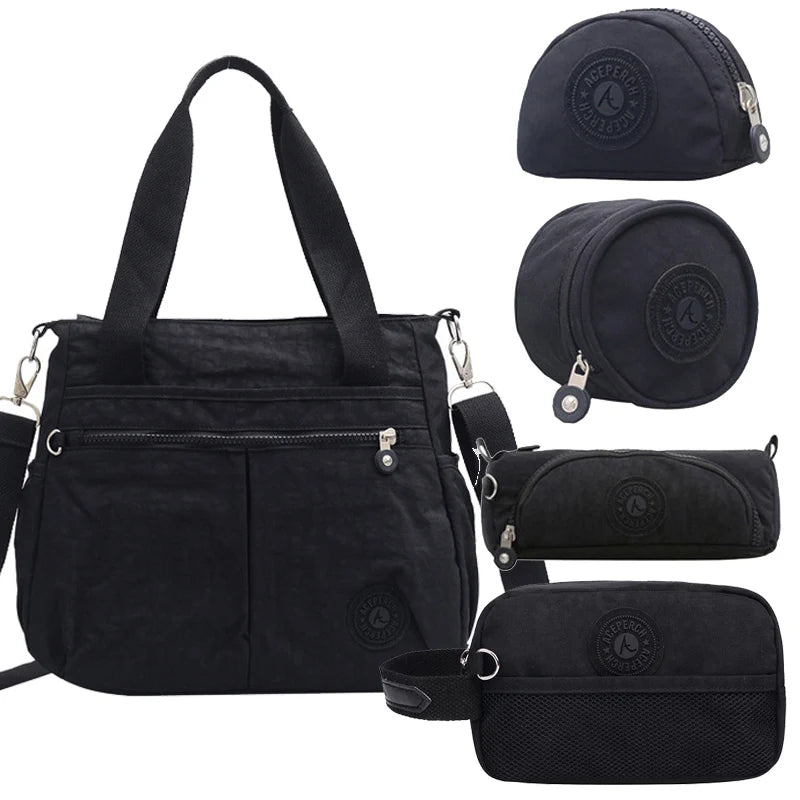 ACEPERCH Women Handbag Ladies Travel Messenger Bags Waterproof Nylon Crossbody Bolsas Femininas Female Shoulder Bags sac a main