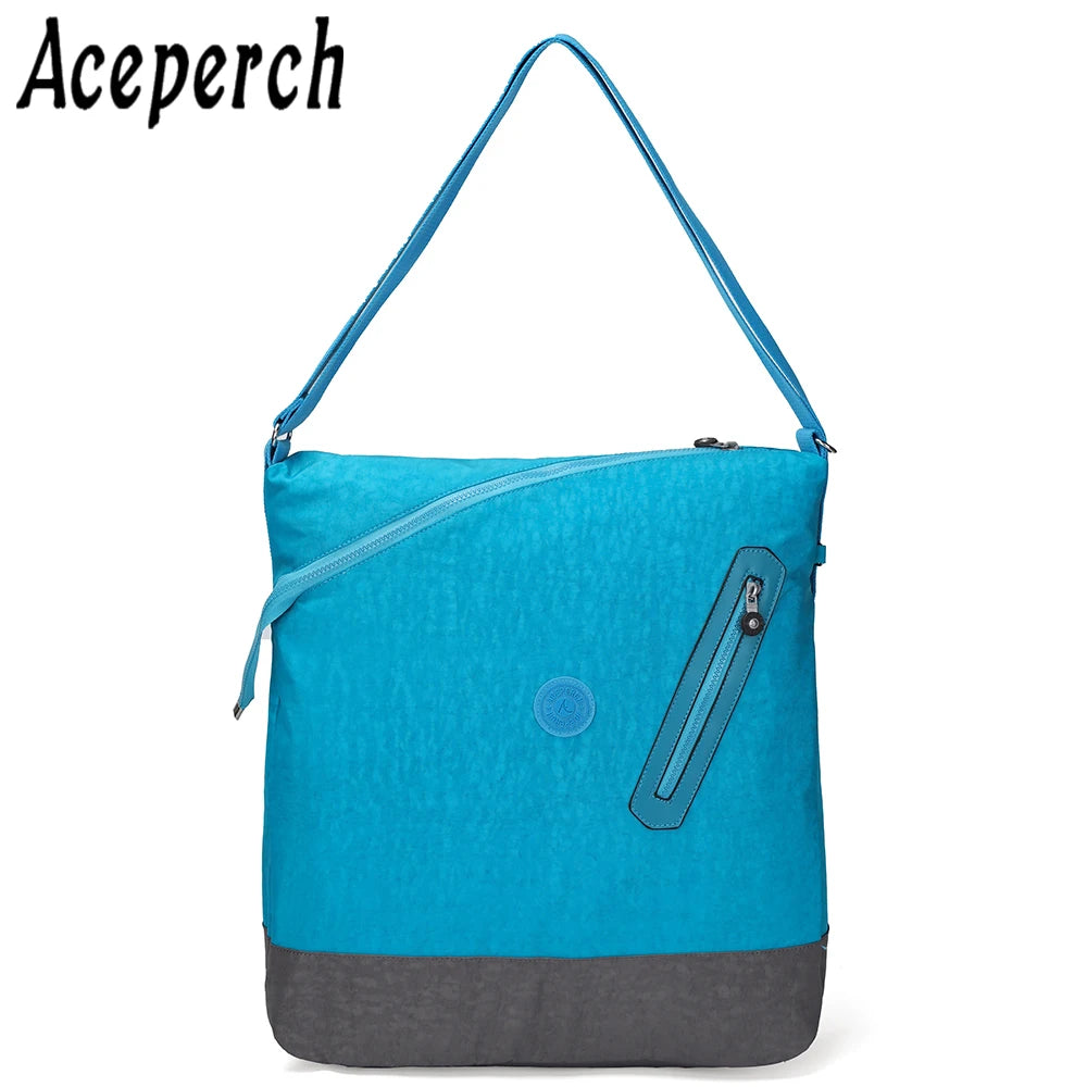 ACEPERCH Women Luxury Shoulder Bag Nylon bagpack Ladies Bolsa Feminina Big Capacity Travel Crossbody Bag sac main femme Tote Ba