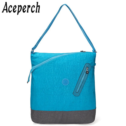 ACEPERCH Women Luxury Shoulder Bag Nylon bagpack Ladies Bolsa Feminina Big Capacity Travel Crossbody Bag sac main femme Tote Ba