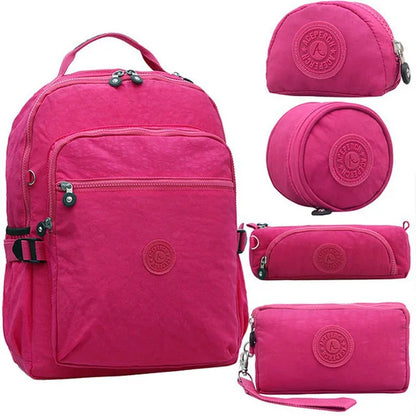 ACEPERCH Women Mochila Escolar Feminina Multifunction School Girl Bag pack Original Nylon Waterproof Backpacks Female Sac 2020