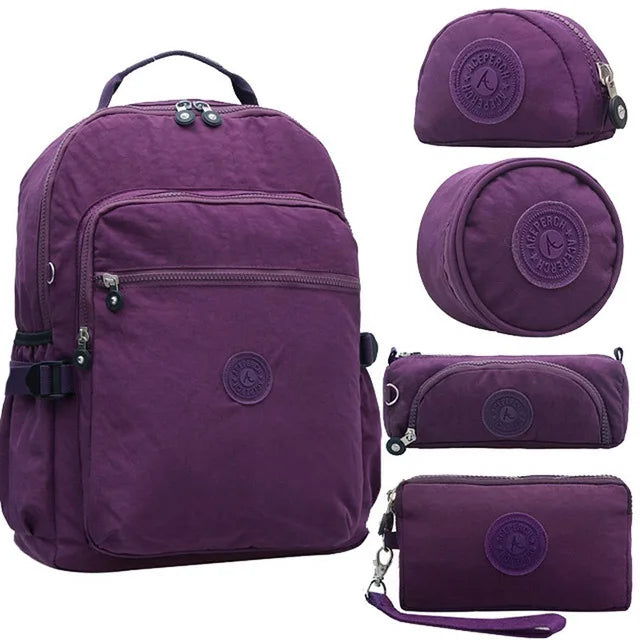 ACEPERCH Women Mochila Escolar Feminina Multifunction School Girl Bag pack Original Nylon Waterproof Backpacks Female Sac 2020