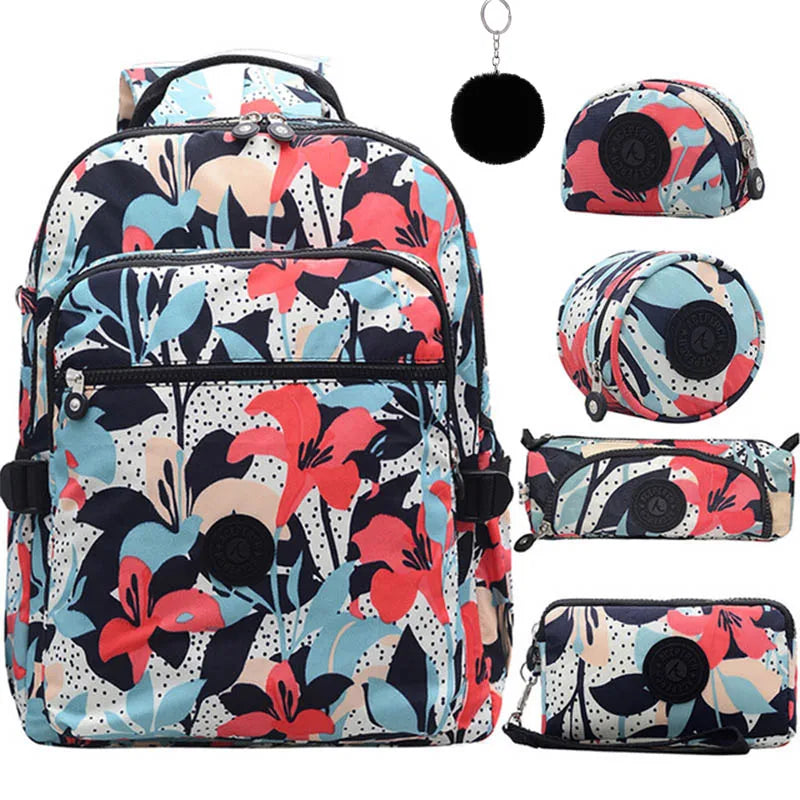 ACEPERCH Women Mochila Escolar Feminina Multifunction School Girl Bag pack Original Nylon Waterproof Backpacks Female Sac 2020