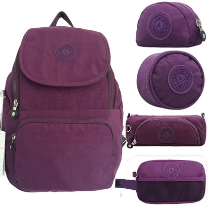 ACEPERCH Women Mochilas Women Original Backpack Waterproof Nylon Backpack Lady Wen's Backpacks Casual Travel Bag Bolsa Mochila