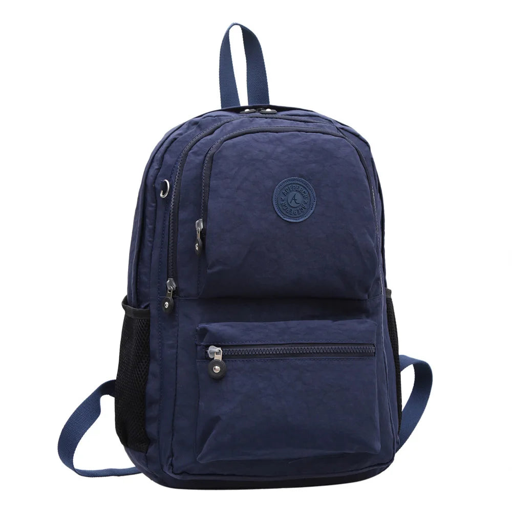 ACEPERCH Women Multifunction School Waterproof Nylon Backpack Mochila Escolar Mujer Travel Bag Rucksack trekking Large Capacity