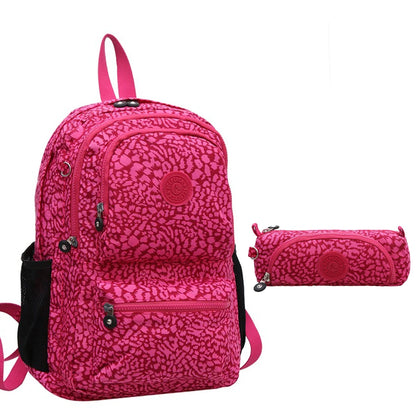 ACEPERCH Women Multifunction School Waterproof Nylon Backpack Mochila Escolar Mujer Travel Bag Rucksack trekking Large Capacity
