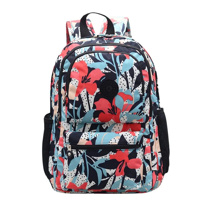 ACEPERCH Women Multifunction School Waterproof Nylon Backpack Mochila Escolar Mujer Travel Bag Rucksack trekking Large Capacity