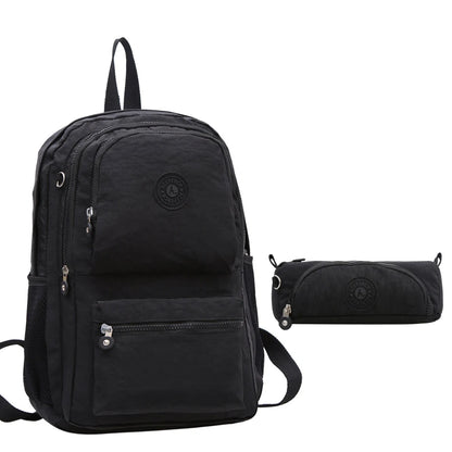 ACEPERCH Women Multifunction School Waterproof Nylon Backpack Mochila Escolar Mujer Travel Bag Rucksack trekking Large Capacity
