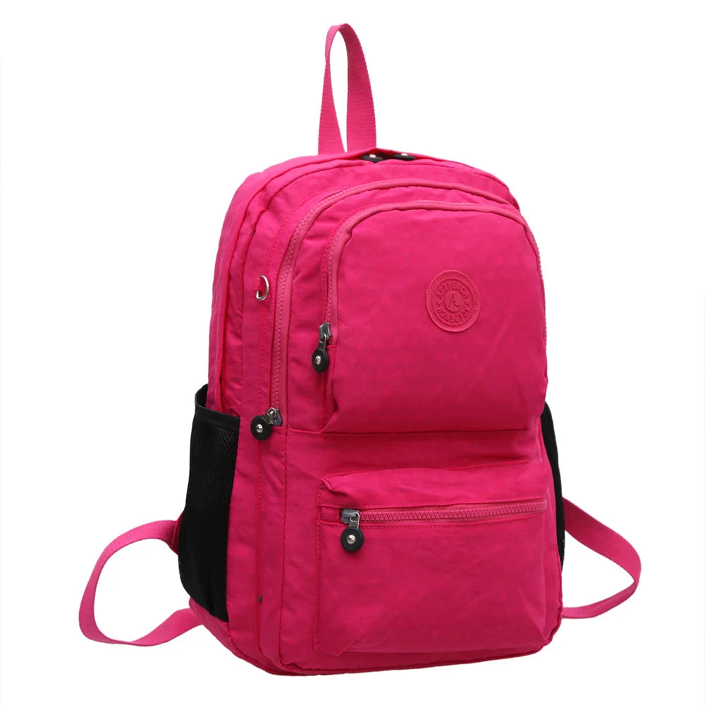 ACEPERCH Women Multifunction School Waterproof Nylon Backpack Mochila Escolar Mujer Travel Bag Rucksack trekking Large Capacity