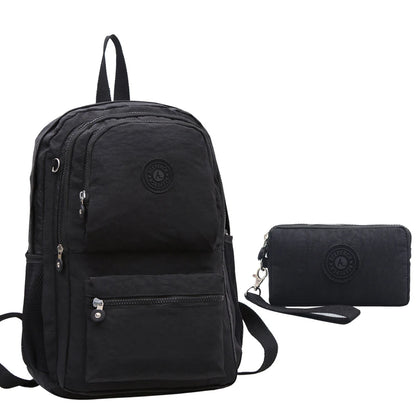 ACEPERCH Women Multifunction School Waterproof Nylon Backpack Mochila Escolar Mujer Travel Bag Rucksack trekking Large Capacity