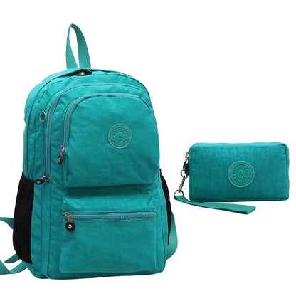 ACEPERCH Women Multifunction School Waterproof Nylon Backpack Mochila Escolar Mujer Travel Bag Rucksack trekking Large Capacity