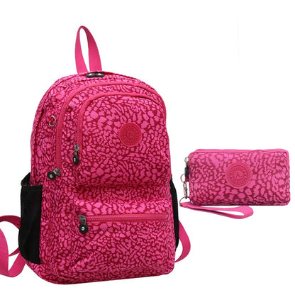 ACEPERCH Women Multifunction School Waterproof Nylon Backpack Mochila Escolar Mujer Travel Bag Rucksack trekking Large Capacity