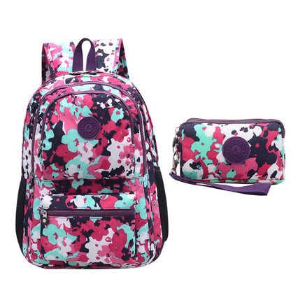 ACEPERCH Women Multifunction School Waterproof Nylon Backpack Mochila Escolar Mujer Travel Bag Rucksack trekking Large Capacity