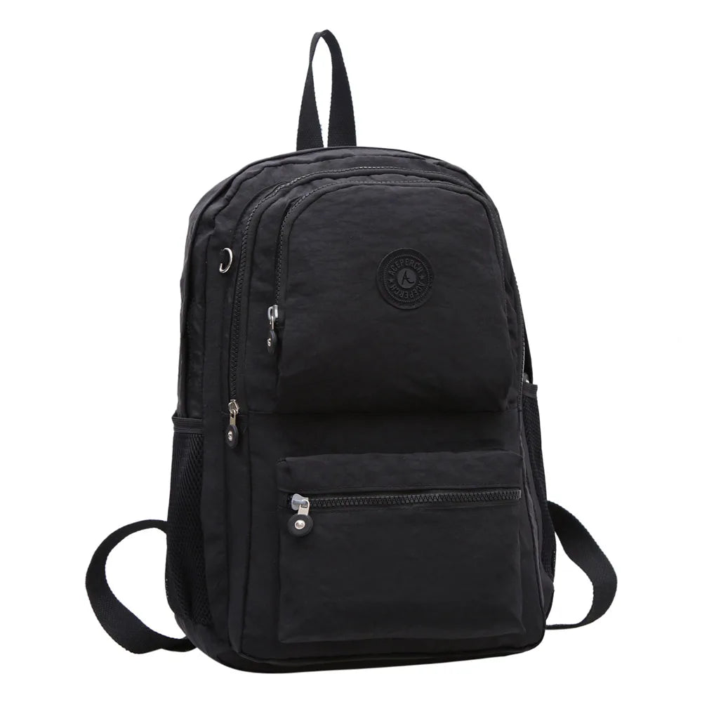 ACEPERCH Women Multifunction School Waterproof Nylon Backpack Mochila Escolar Mujer Travel Bag Rucksack trekking Large Capacity