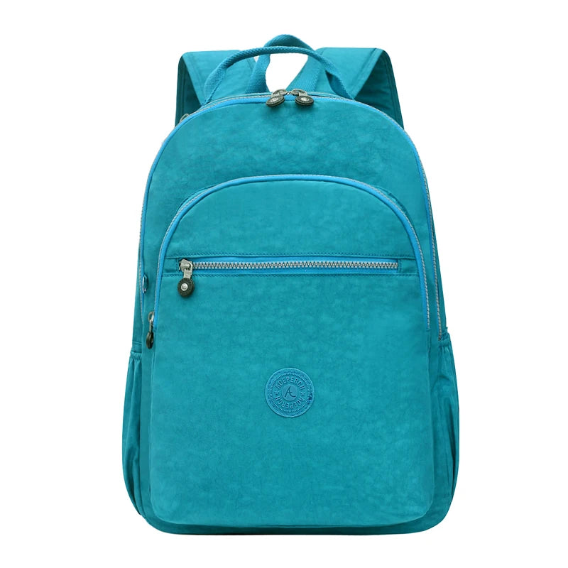 ACEPERCH Women Nylon Backpacks School Backpack For Teenage Girl Mochila Feminina Female Travel Backpack 15.6 Inch Laptop Bagpac