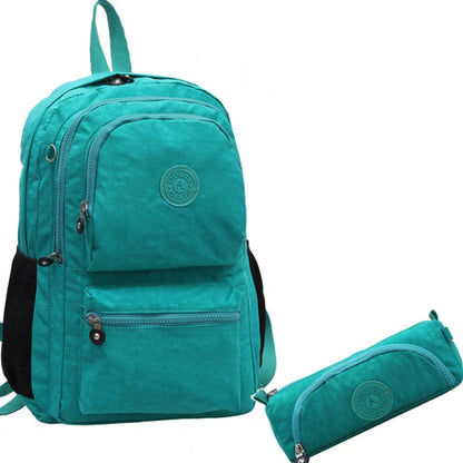 ACEPERCH Women Nylon Waterproof Backpack School Backpack for Teenage Girl Mochila Feminina Original Casual Laptop Bagpack Female