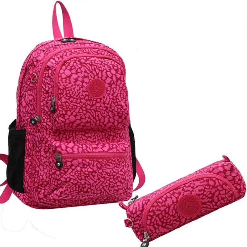 ACEPERCH Women Nylon Waterproof Backpack School Backpack for Teenage Girl Mochila Feminina Original Casual Laptop Bagpack Female