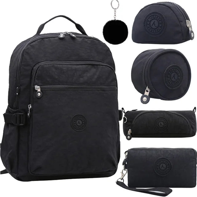 ACEPERCH Women Original Backpacks Girls Multifunction School Waterproof Bag Mochila Escolar Mujer Travel Large Capacity Rucksac