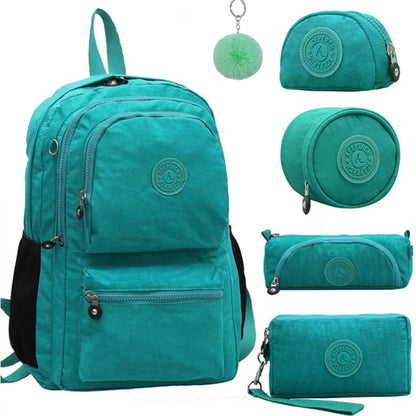 ACEPERCH Women Original Backpacks Mochila Mujer Escolar Feminina School Bag For Teenager Girl Nylon Waterproof Backpack Female