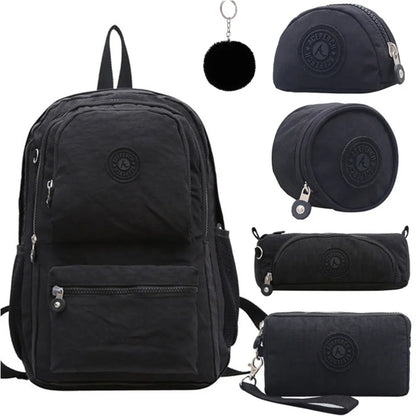 ACEPERCH Women Original Backpacks Mochila Mujer Escolar Feminina School Bag For Teenager Girl Nylon Waterproof Backpack Female