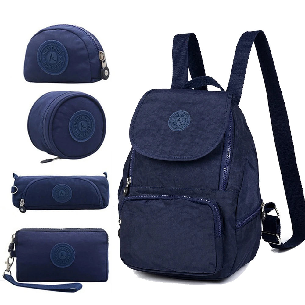 ACEPERCH Women Original Escolar Backpack Girl Waterproof Nylon Backpack Lady Backpacks Casual Travel Bag Mochila Infantil Menina