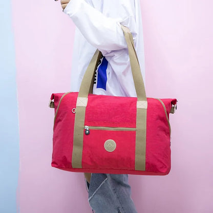 ACEPERCH Women Original Handbags Female Bolsa Feminia Nylon Shoulder Beach Bag Girl Top-handle Casual Tote Purse Sac Main Femme