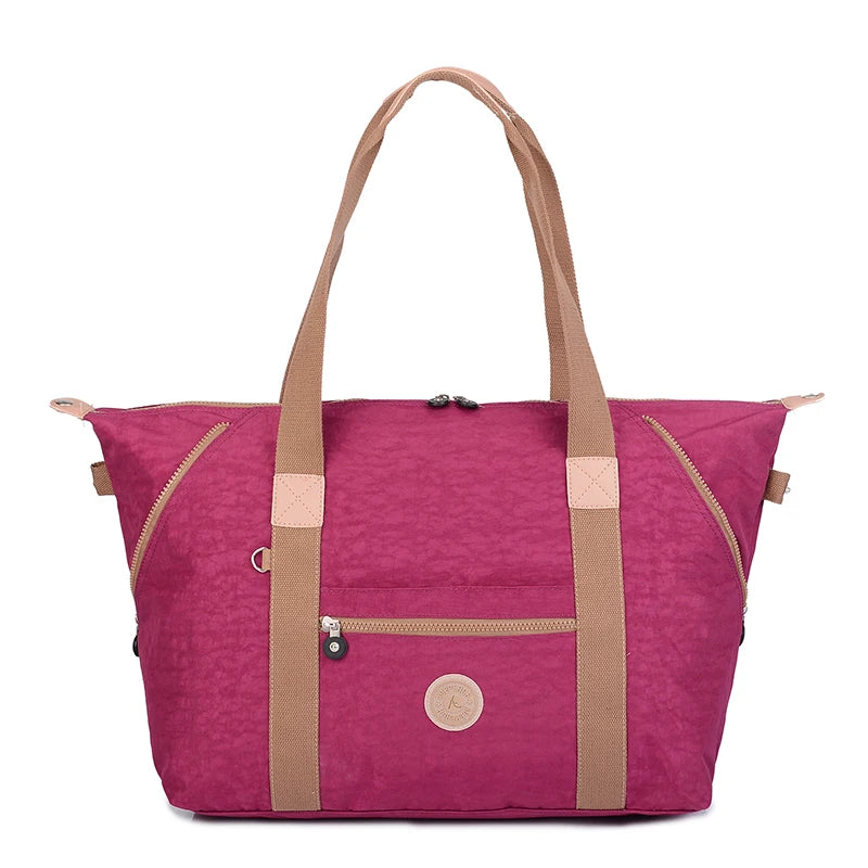ACEPERCH Women Original Handbags Female Bolsa Feminia Nylon Shoulder Beach Bag Girl Top-handle Casual Tote Purse Sac Main Femme