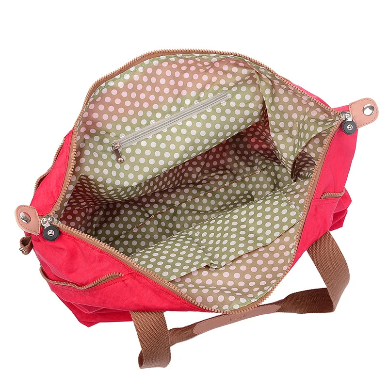 ACEPERCH Women Original Handbags Female Bolsa Feminia Nylon Shoulder Beach Bag Girl Top-handle Casual Tote Purse Sac Main Femme