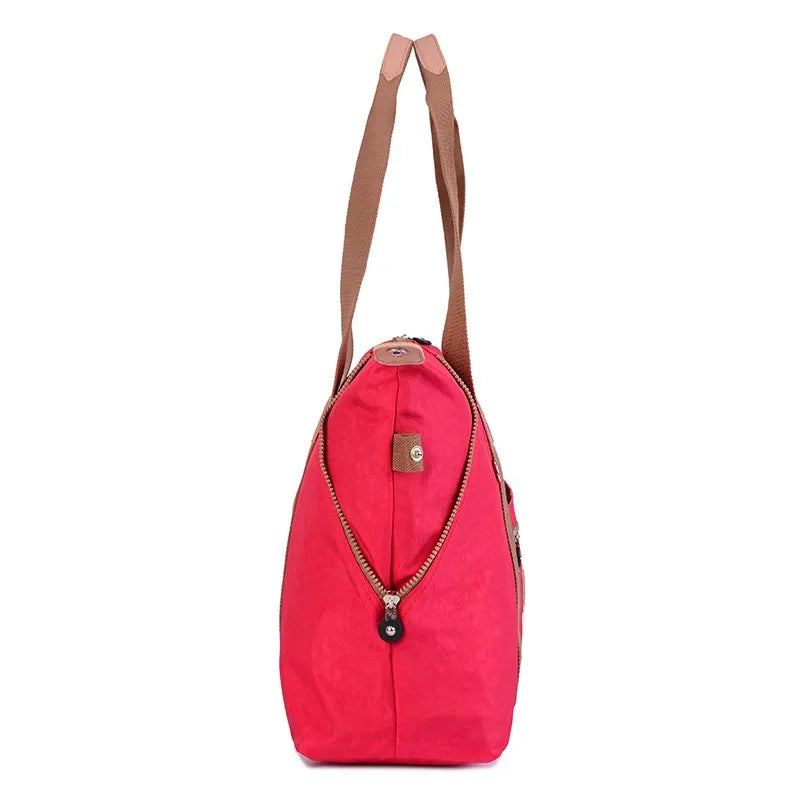 ACEPERCH Women Original Handbags Female Bolsa Feminia Nylon Shoulder Beach Bag Girl Top-handle Casual Tote Purse Sac Main Femme