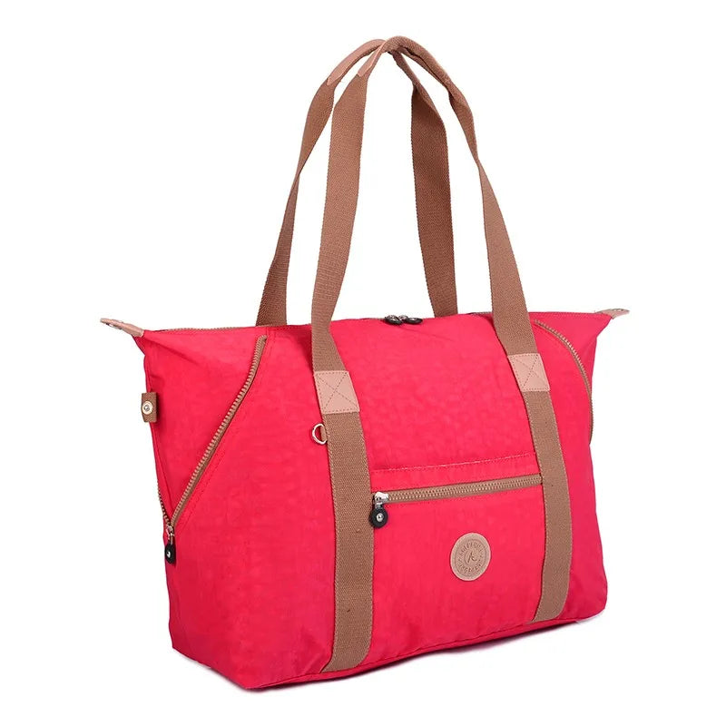 ACEPERCH Women Original Handbags Female Bolsa Feminia Nylon Shoulder Beach Bag Girl Top-handle Casual Tote Purse Sac Main Femme