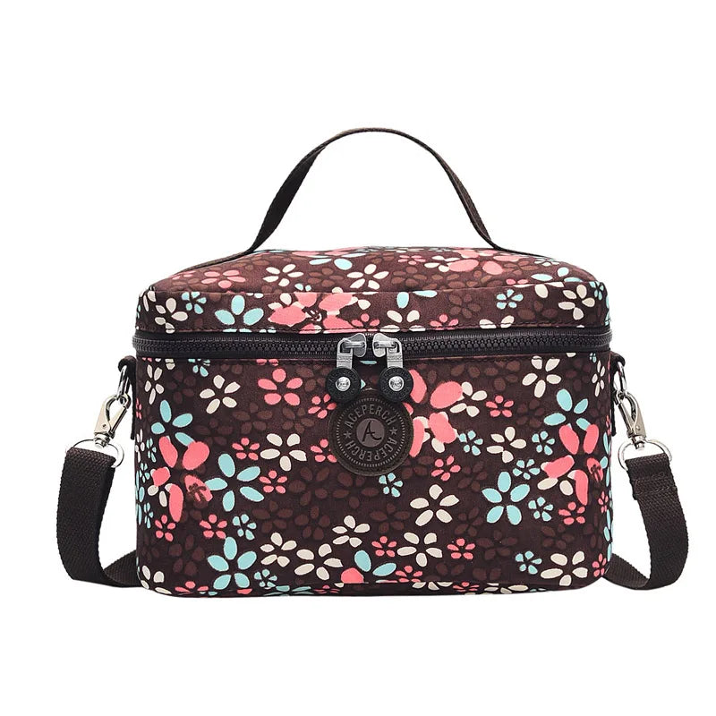 ACEPERCH Women Original Lunch Bags Kids Thermal Cooler Food Insulated Nylon Box Tote Bag Girl Waterproof Travel Lunch Cases Bag