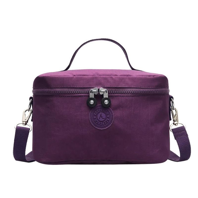 ACEPERCH Women Original Lunch Bags Kids Thermal Cooler Food Insulated Nylon Box Tote Bag Girl Waterproof Travel Lunch Cases Bag