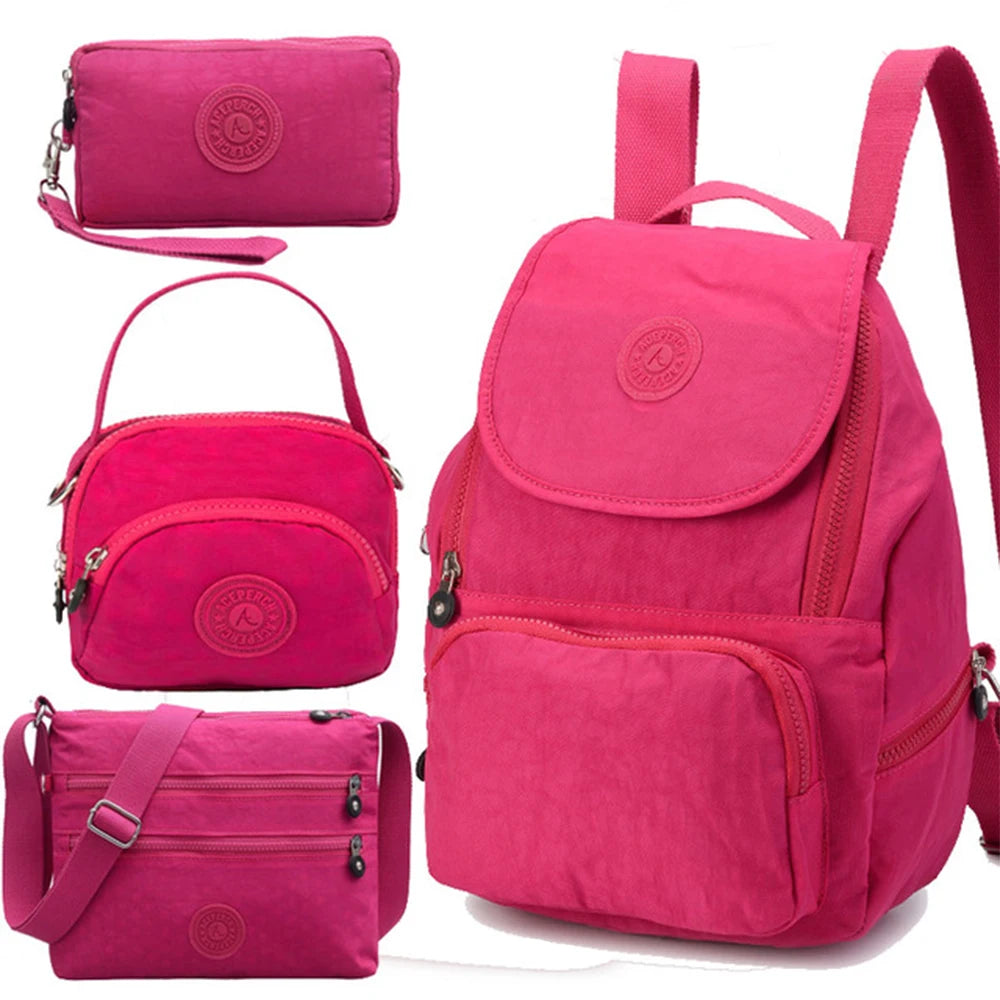 ACEPERCH Women Original School Backpack For Teenage Girl Mochila Feminina Escolar Female Monkey Backpack Nylon Waterproof Bag